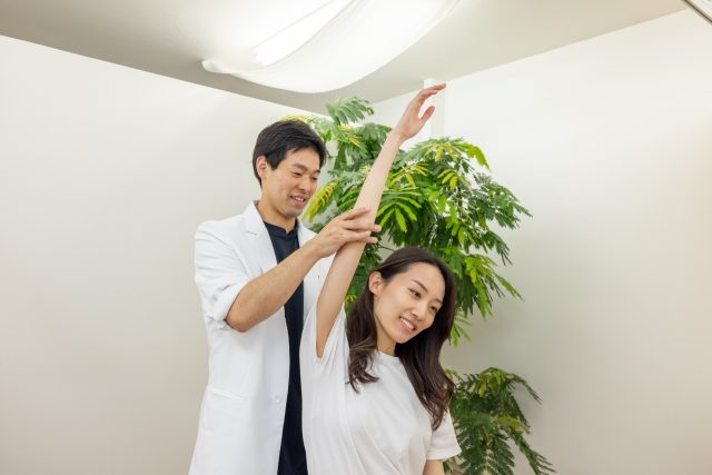 施術中の写真